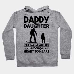 Daddy And Daughter Not Always Eye To Eye Snowboard Hoodie